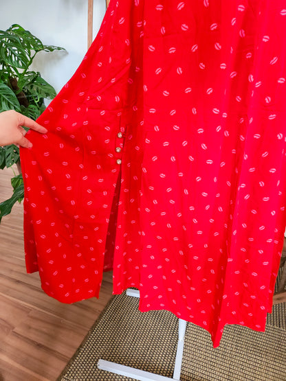 Vestido Antix Midi Doces Beijos II