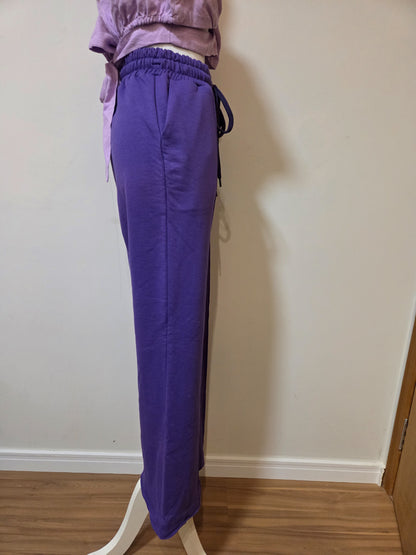 Calça Farm Pantalona Moletom Roxo