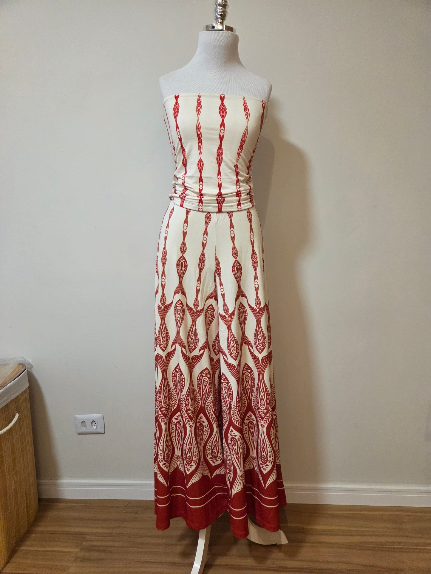 Conjunto Farm Blusinha sem Manga e Calça Peixe Correnteza