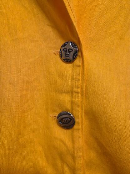 Blazer Farm Kimono Amarelo Nectarina