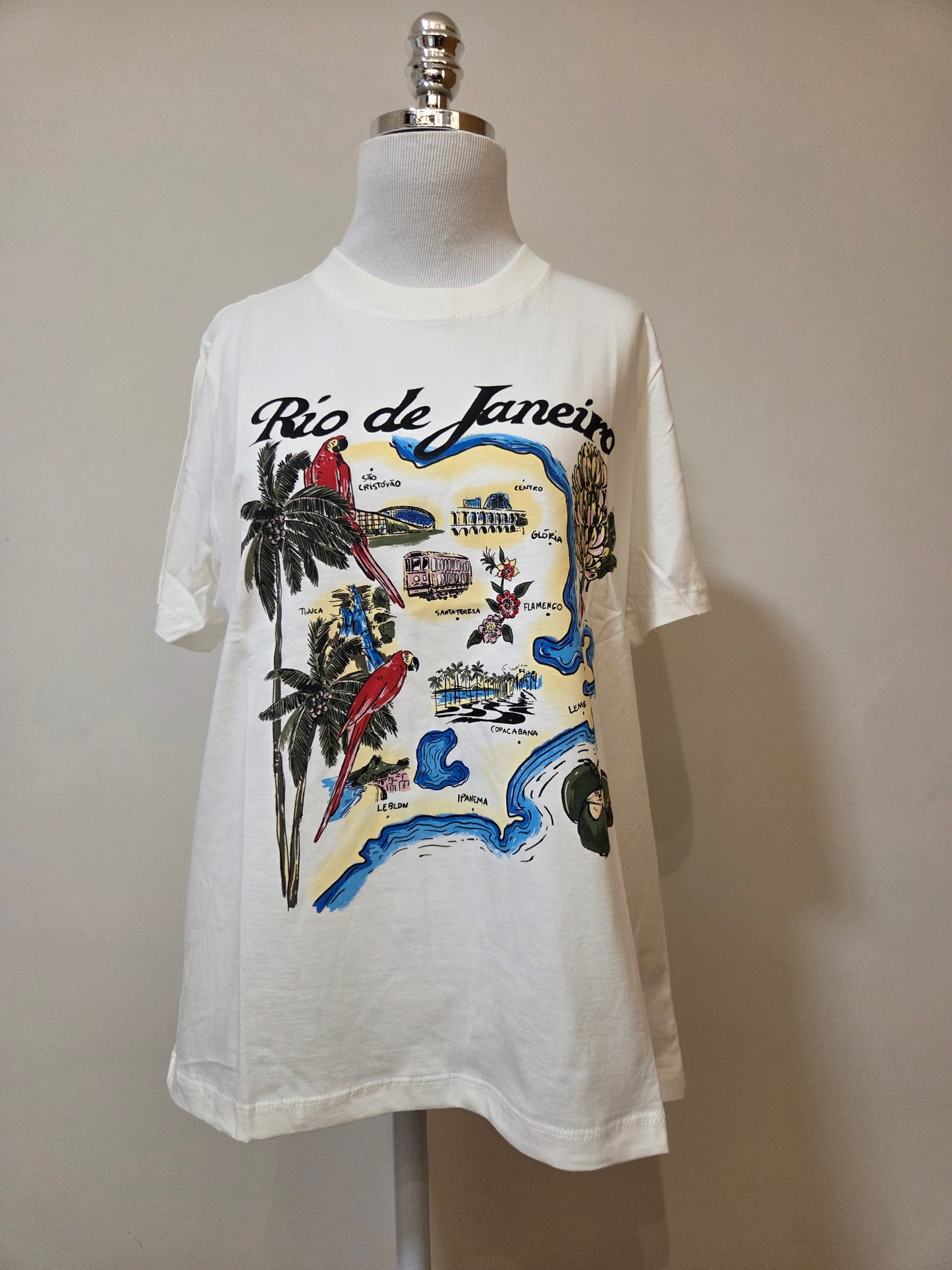 Camiseta Farm Mapa Rio De Janeiro - Modelagem Fit