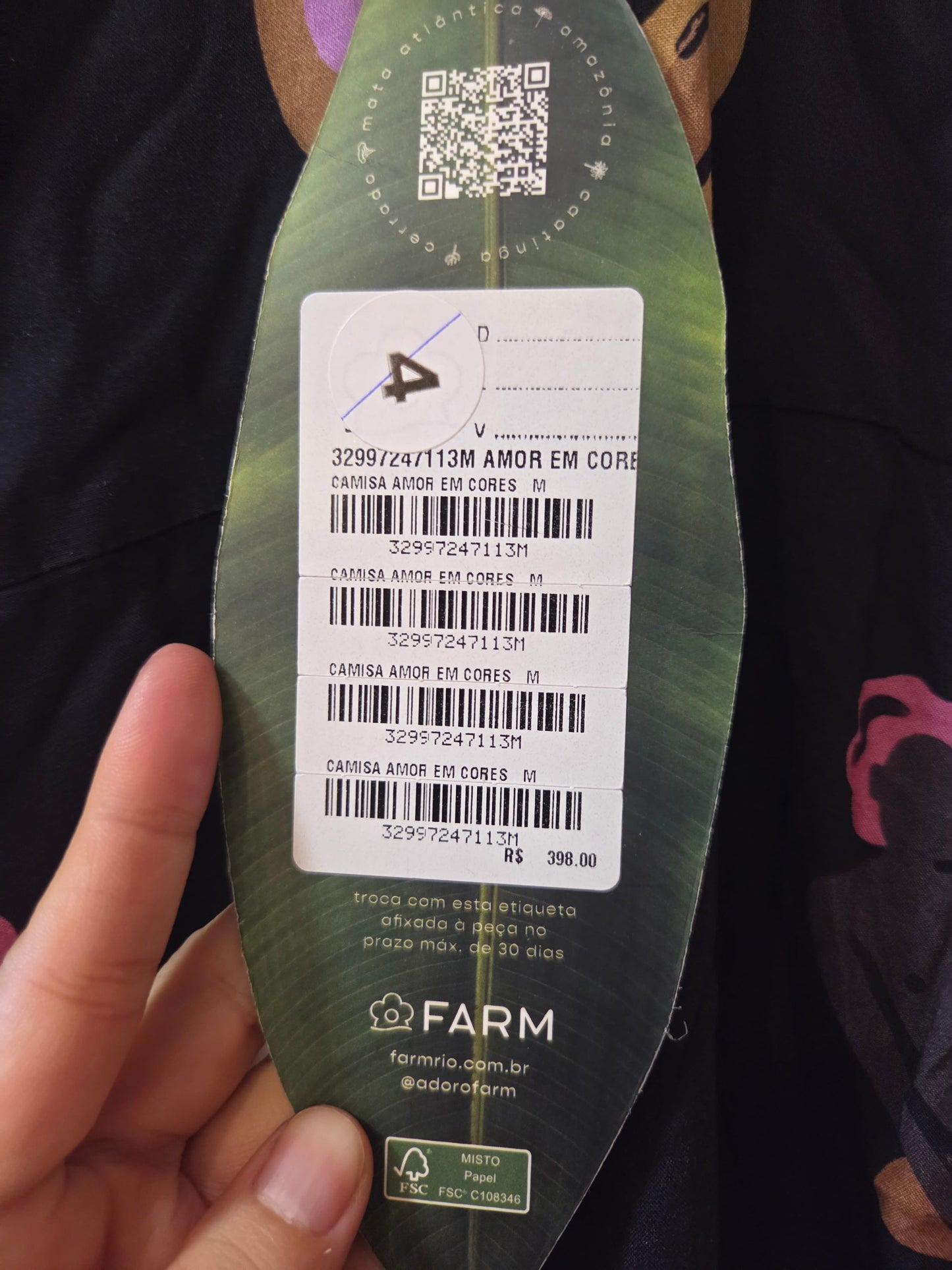 Camisa Farm Amor em Cores