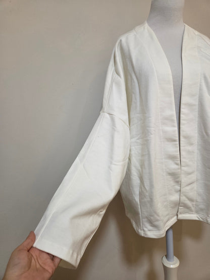Casaco Kimono de Moletom Hering Off-White | Flanelado