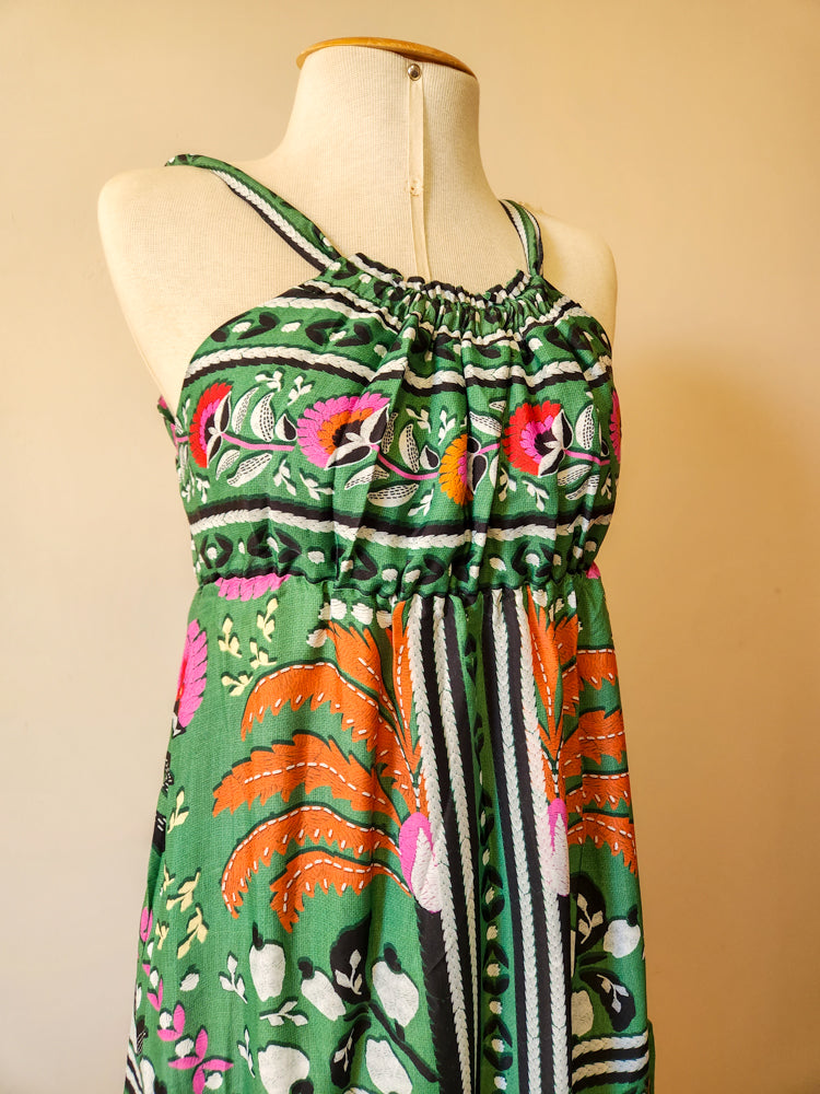 Vestido Farm Paraíso dos Coqueiros Verde