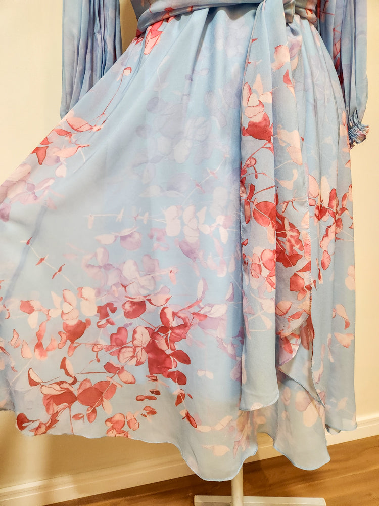 Vestido Adoro Floral Azul