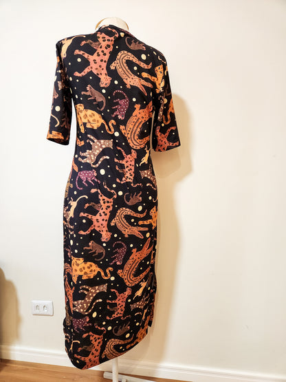 Vestido Farm Midi Tons Terrosos