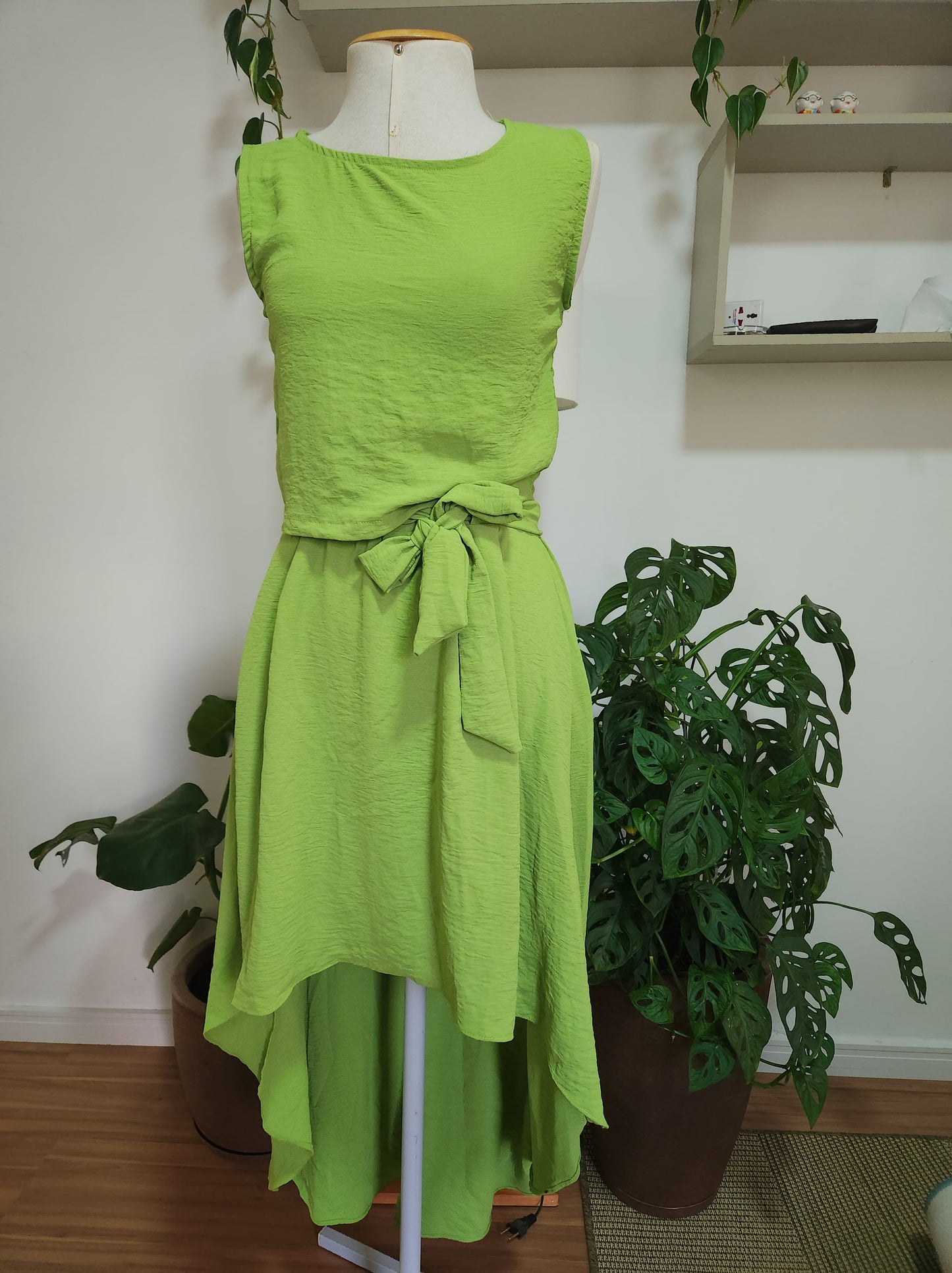 Conjunto Blusinha e Saia Verde Duna