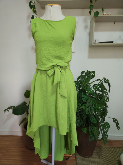 Conjunto Blusinha e Saia Verde Duna