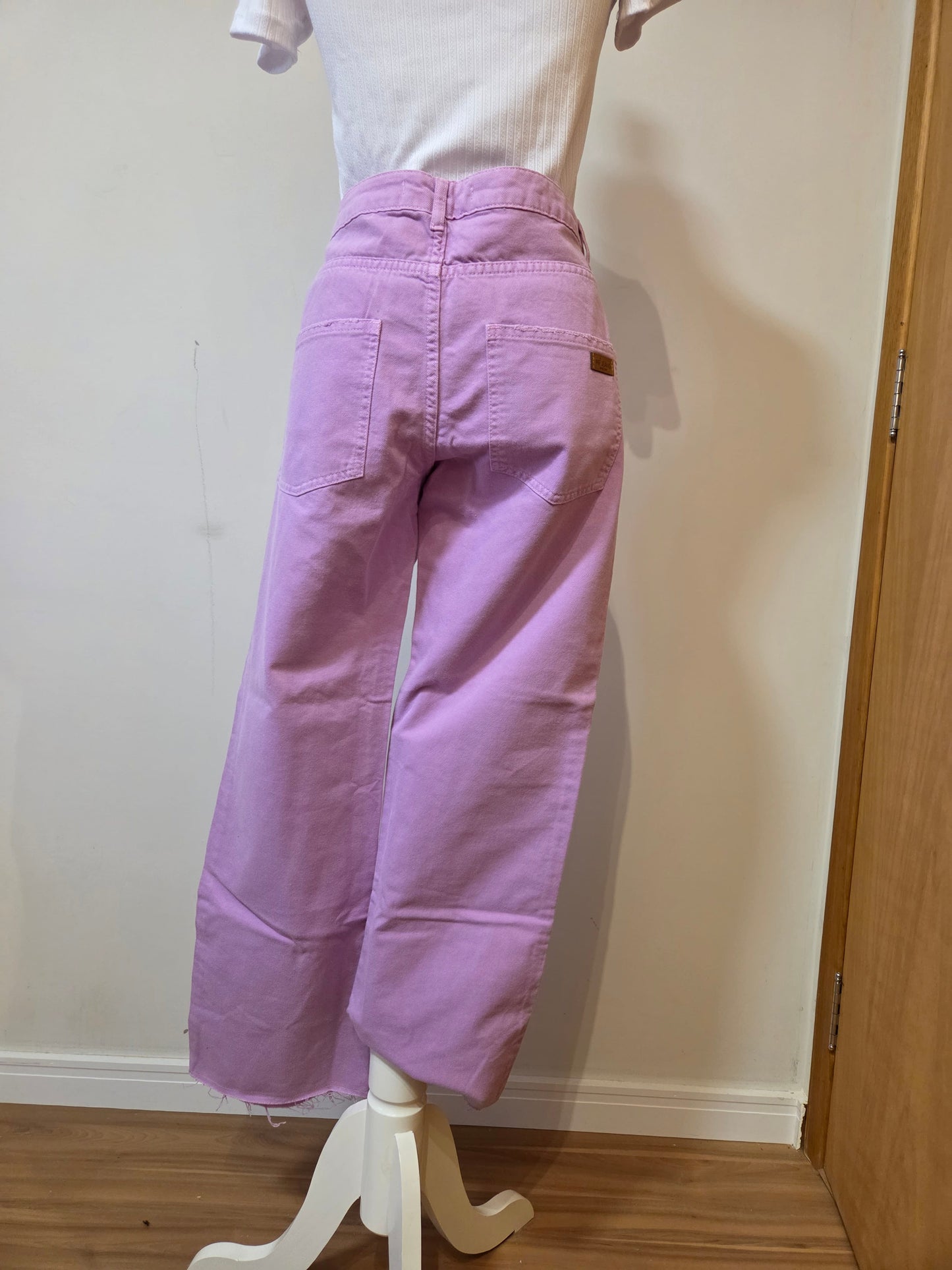 Calça Sarja Maria Filó Mini Flare | Lavanda