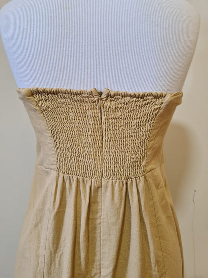 Vestido Farm Meia Taça Bege