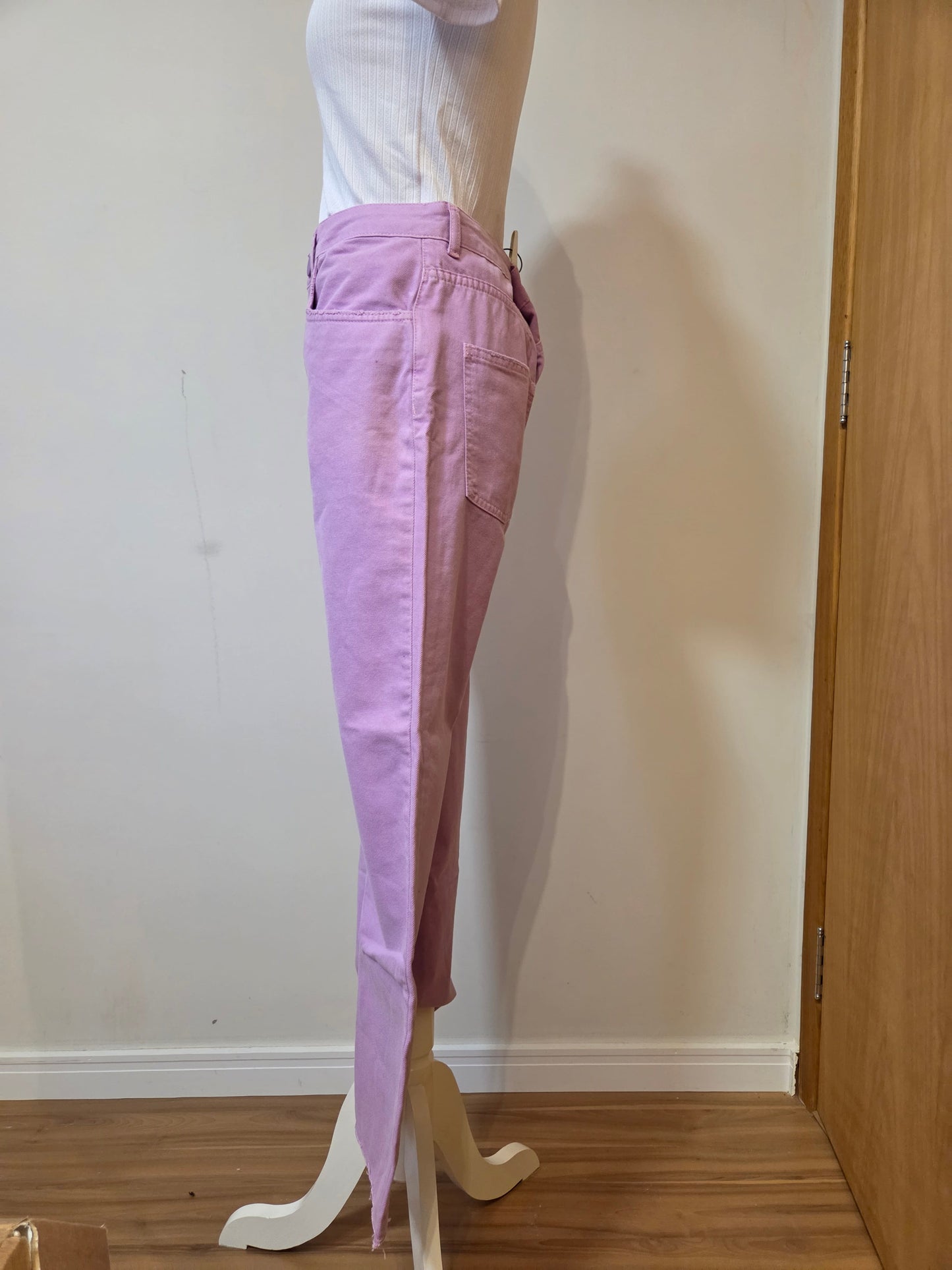 Calça Sarja Maria Filó Mini Flare | Lavanda