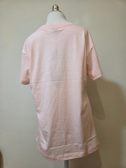 Camiseta Farm Engradados Arara Rosa - Modelagem Média