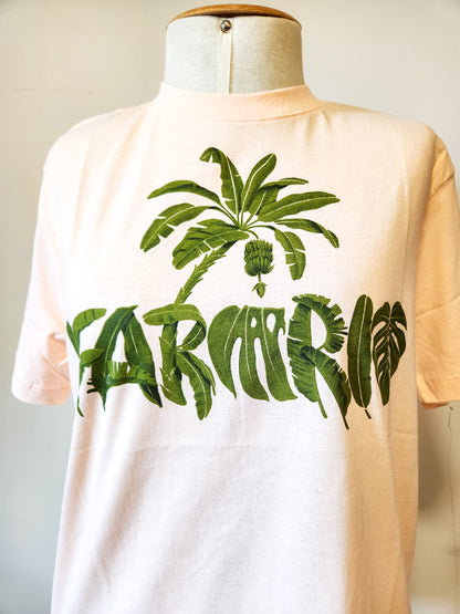 Camiseta Farm Rosa Estampa Bananeira - Verde musgo