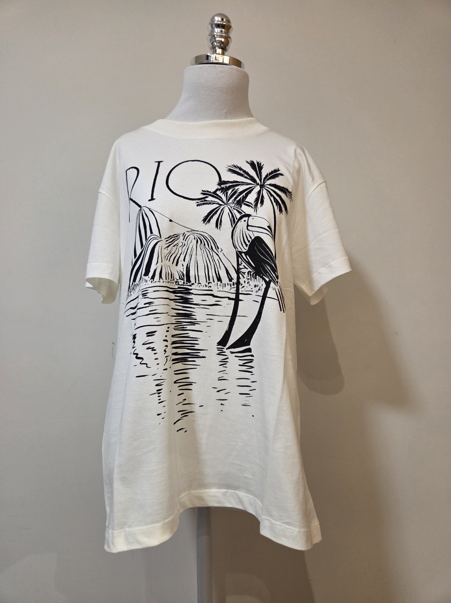 Camiseta Farm Rio Praia Estampa Preta