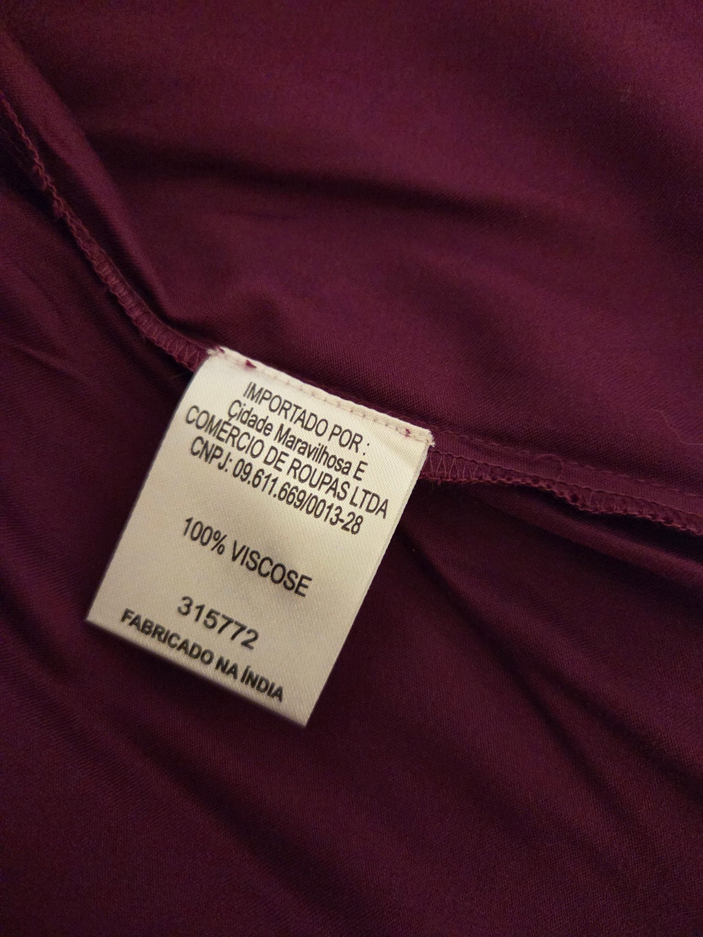 Kimono Farm Alongado Acetinado Franja Roxo