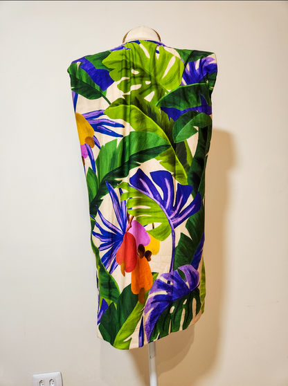 Vestido Farm Curto Muscle Floresta de Caju