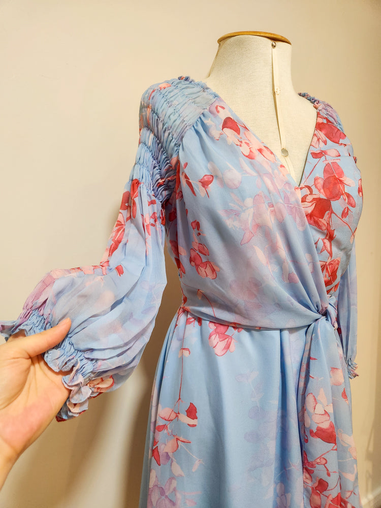 Vestido Adoro Floral Azul