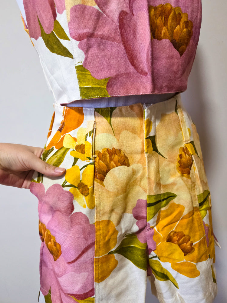 Conjunto Farm Cropped e Saia Chita Bella