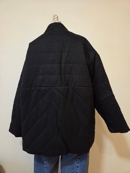 Casaco Kimono de Moletom Hering Preto