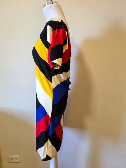 Vestido Farm Curto Estampa Formas Coloridas