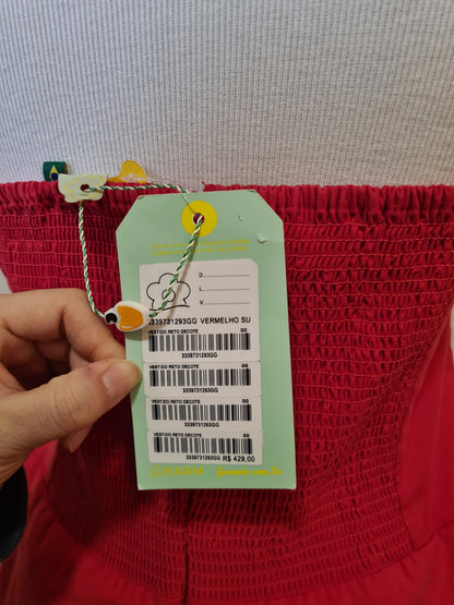 Vestido Farm Tomara que Caia Reto Vermelho