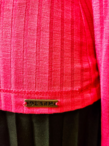 Blusinha Dzarm Pink Canelada de Manga Comprida