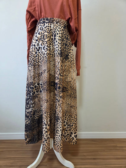 Saia Animal Print Longa
