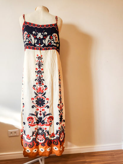 Vestido Farm Midi Tapete de Flor