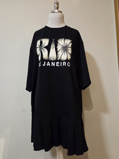 Vestido Farm Pregas Flor Rio Preto