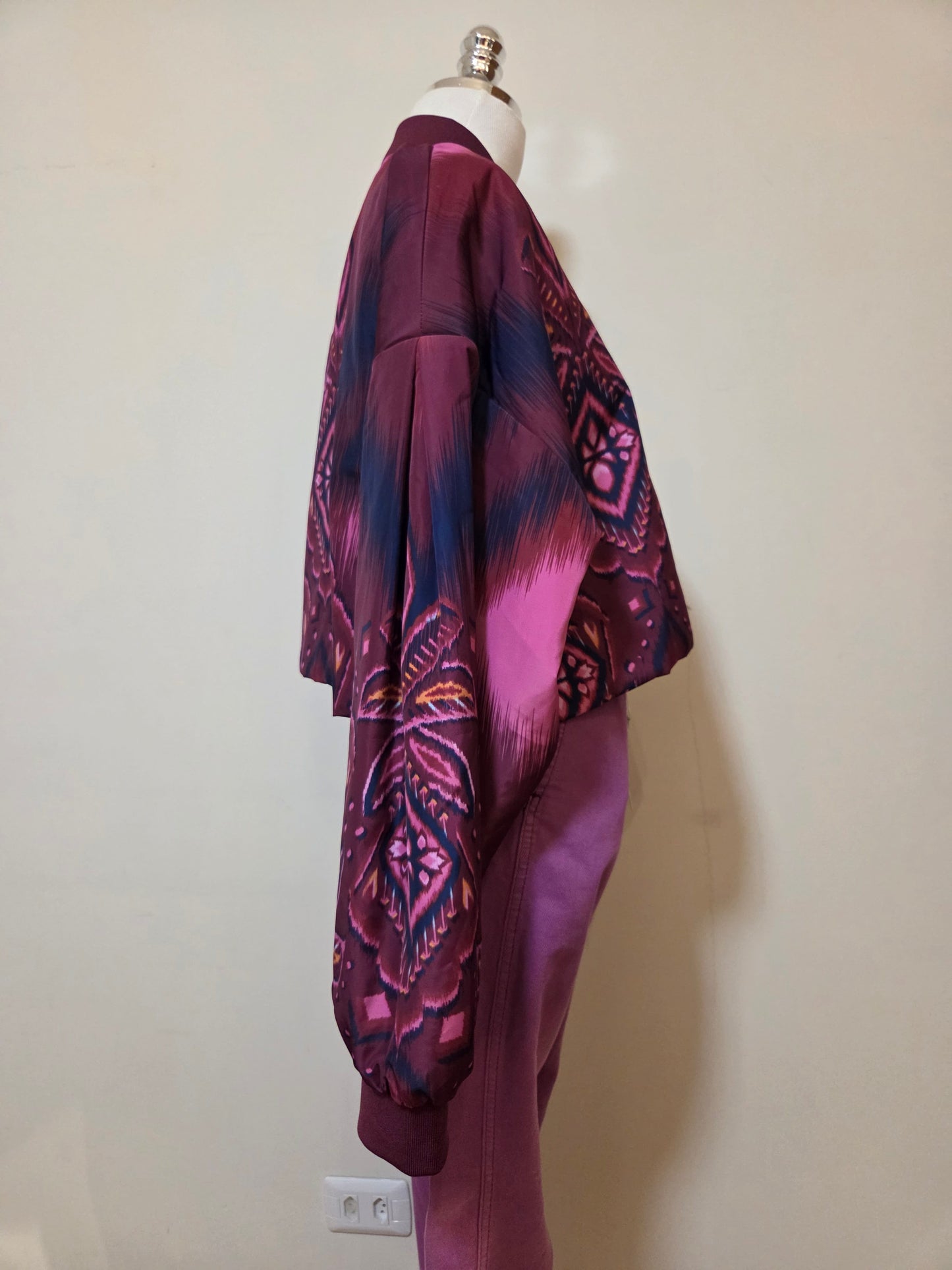 Blusa Farm Cropped Farm Roxo Alba Oversized