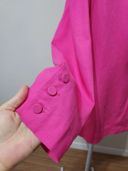 Blazer Feminino Rosa em Viscose e Linho – Dress To