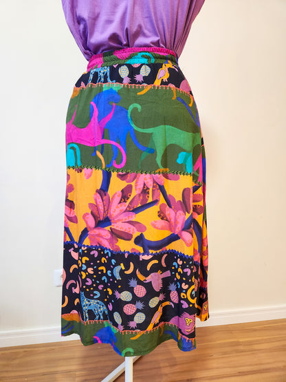 Saia Mercatto Estampada Midi