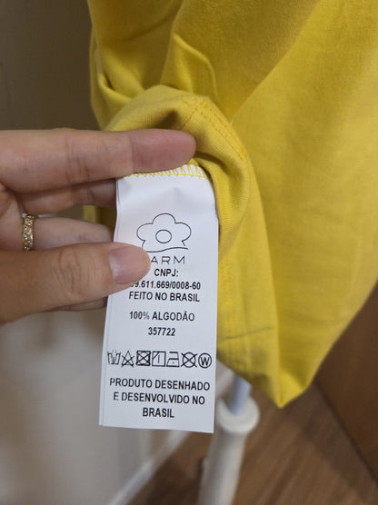 Camiseta Farm Brasileirinho Amarelo
