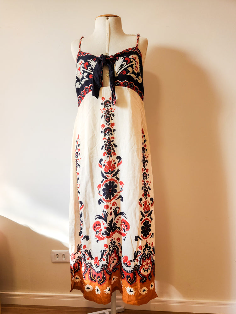 Vestido Farm Midi Tapete de Flor