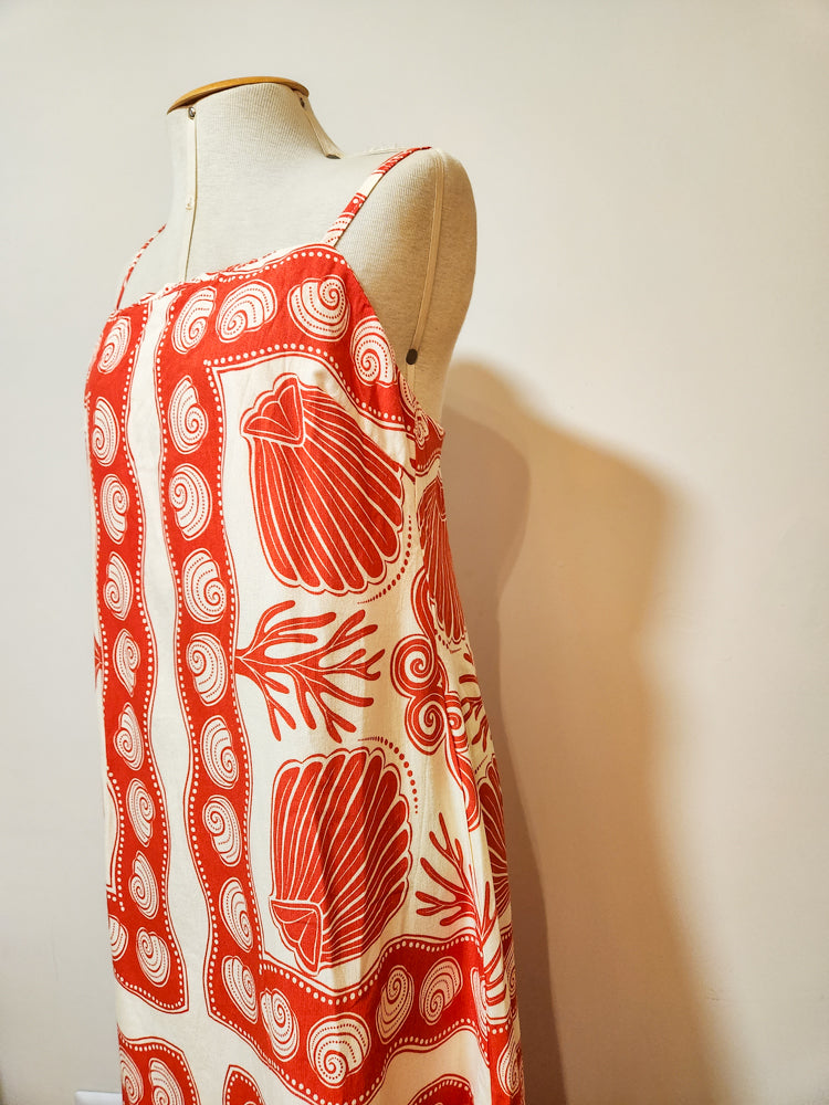 Vestido Farm Estampa Conchas