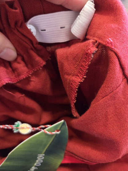 Calça Farm Flare Vermelho Oeste