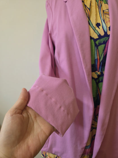 Blazer Maria Filó Rosa Begônia