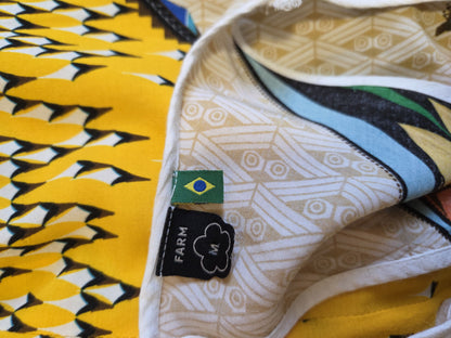 Vestido Farm Curto Étnica