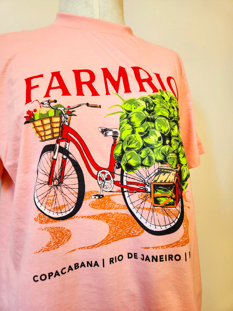 Camiseta Farm Rosa Begônia Copacabana