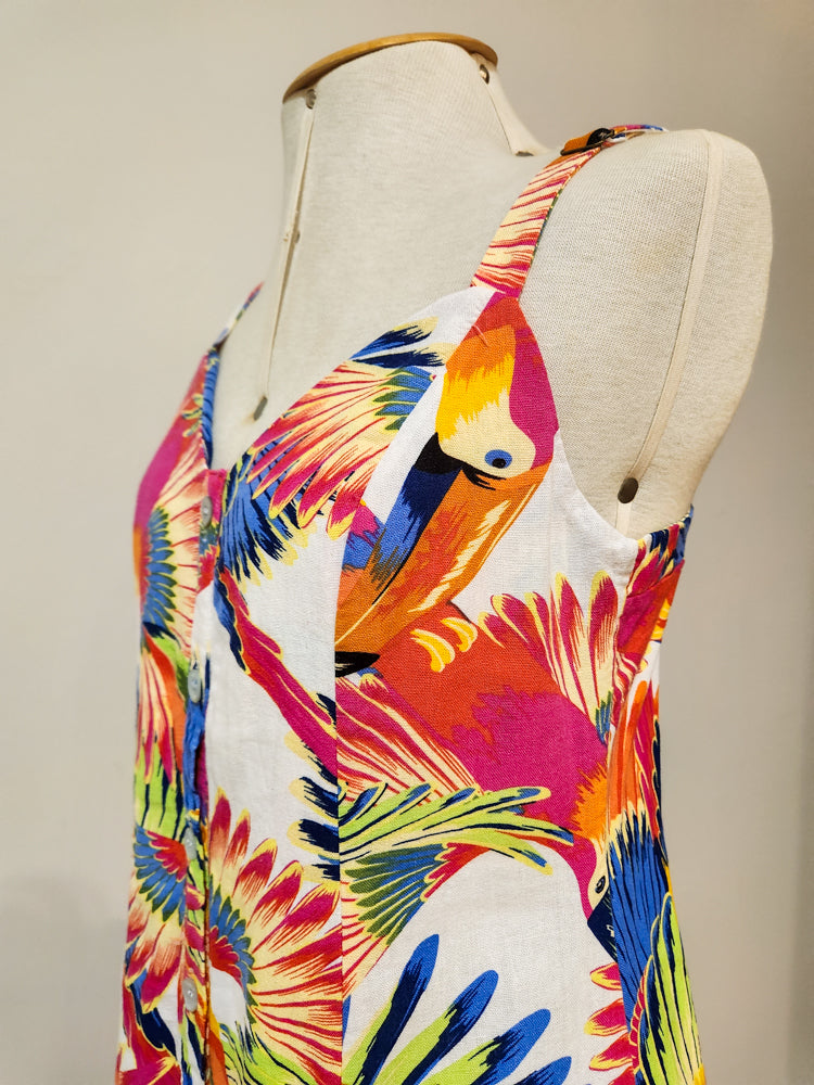 Vestido Farm Curto Tucanos Pintados