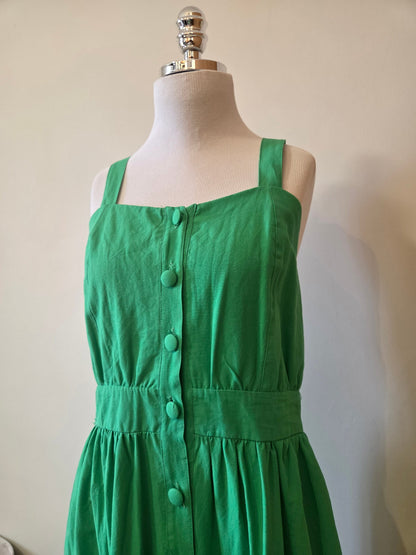 Vestido Berry Verde Bandeira