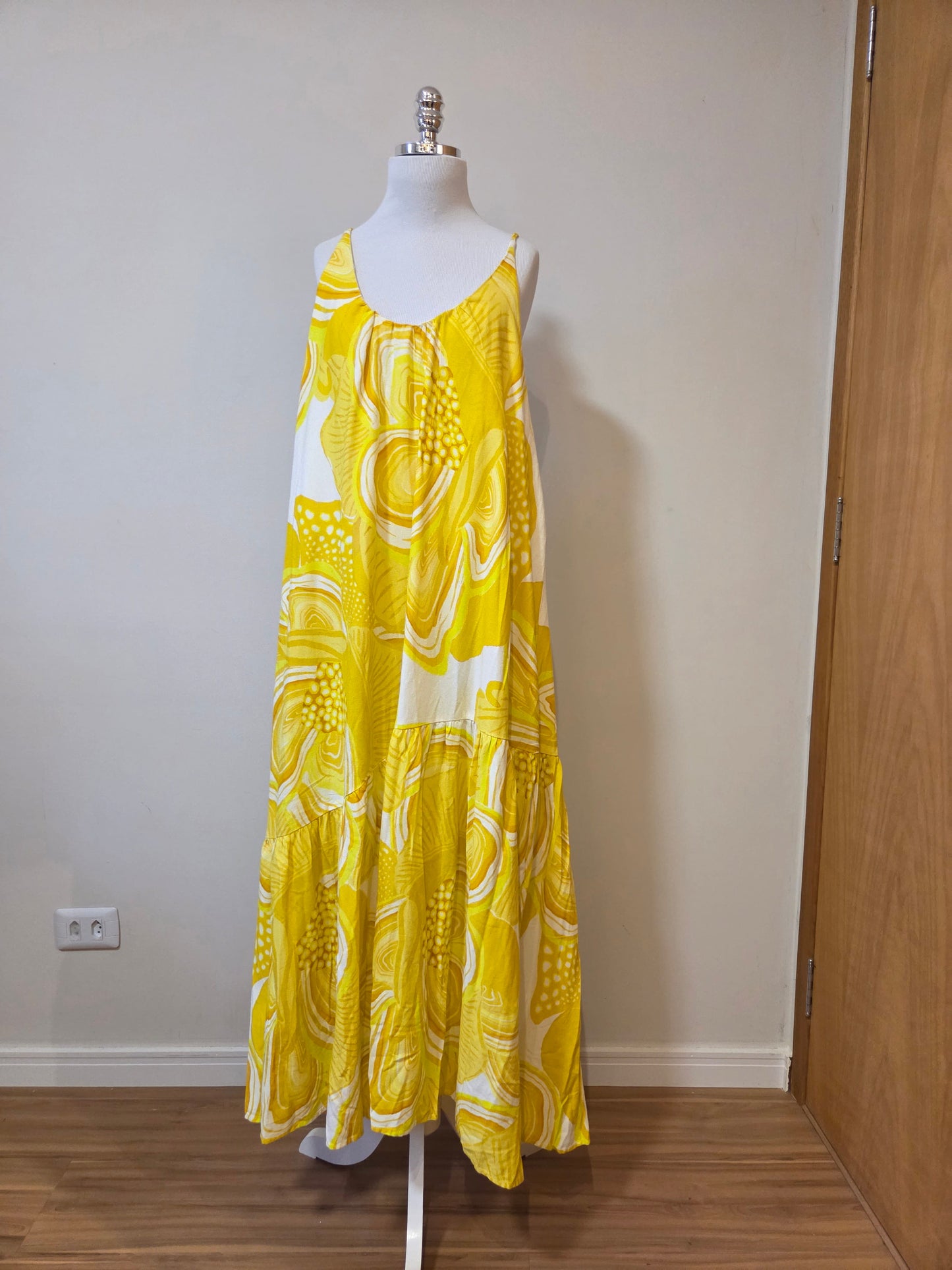 Vestido Farm Flor do Mar Amarelo