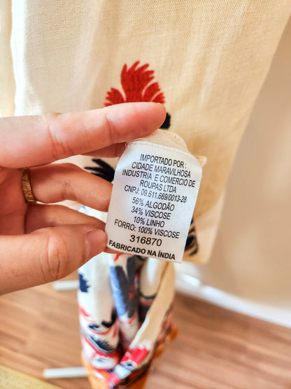 Vestido Farm Midi Tapete de Flor