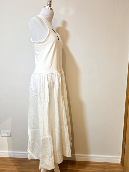 Vestido Farm Tucano Bordado Branco/Off White