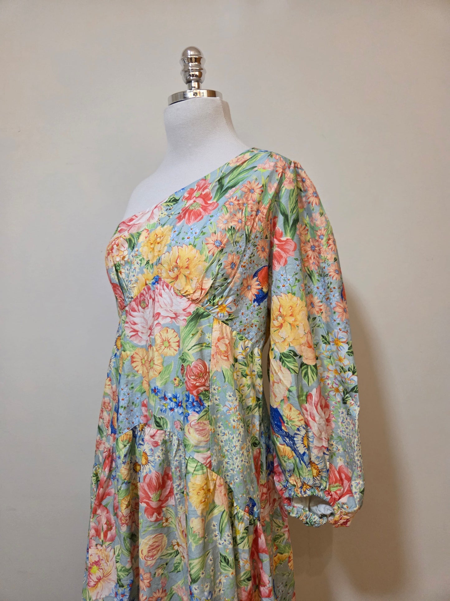 Vestido Farm Canteiro de Passarinho