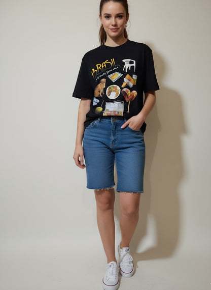Camiseta Farm Ipanema Pack Brasil Preto
