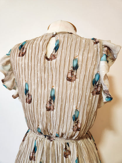 Vestido Antix Curto Submarinos Plissado