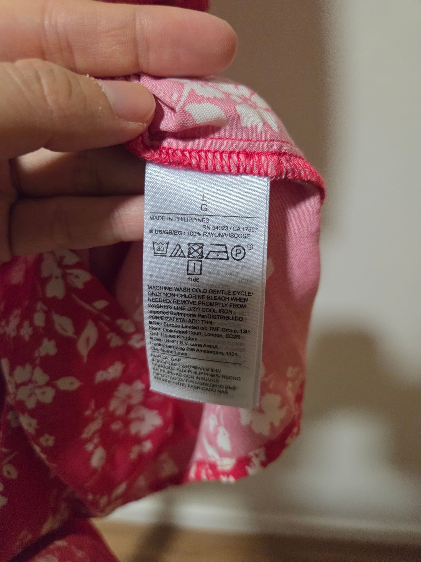 Vestido GAP Floral Rosa