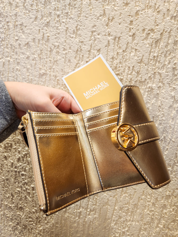 Carteira Michael Kors Dourada