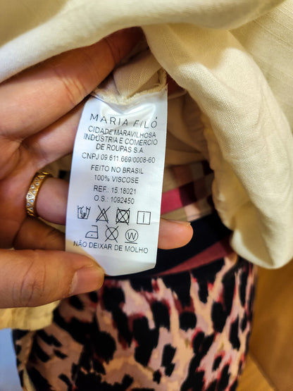 Blusa Maria Filó Transpassada com Elástico – Off White